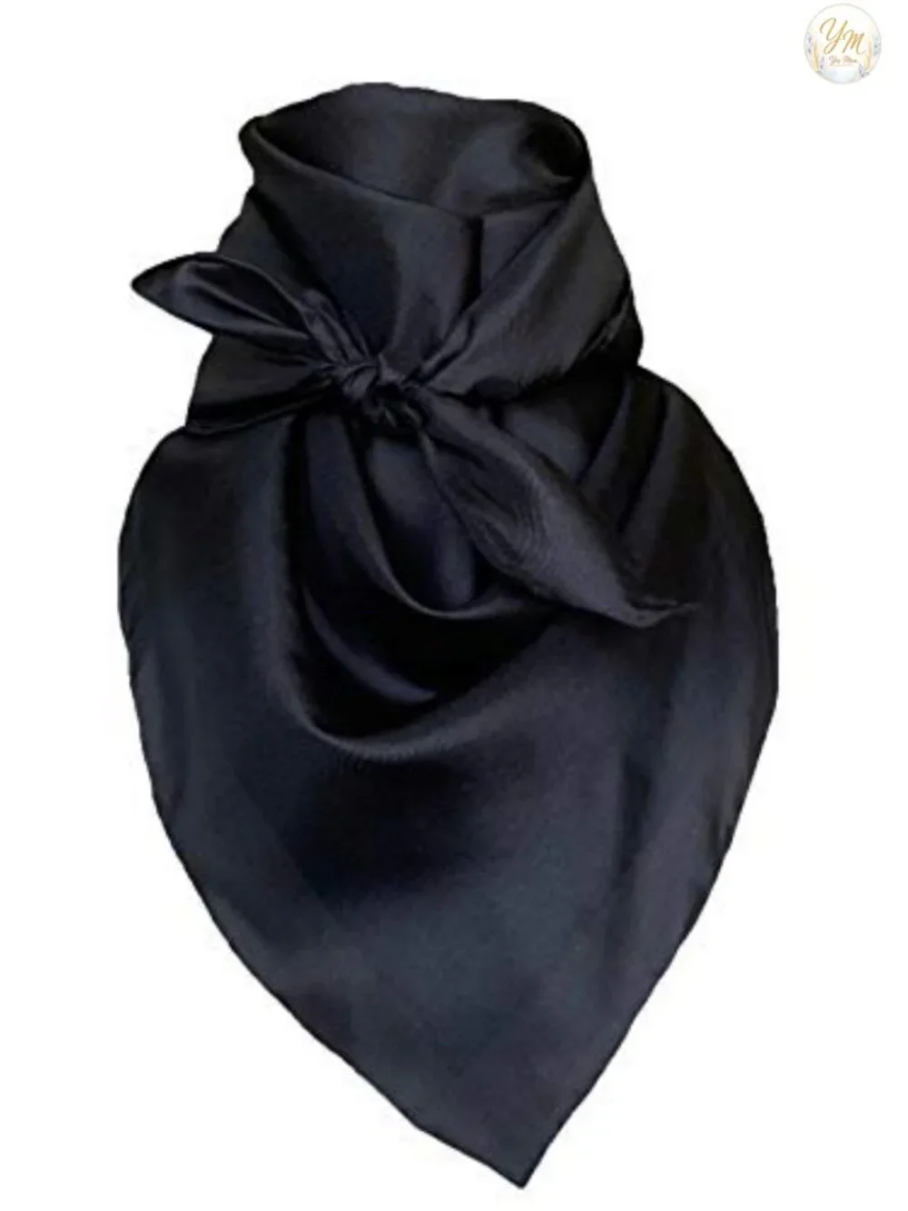 Silk Cowboy Wild Rag Scarf Bandana Hand Stitched Hem 34.5 or 42 Inch